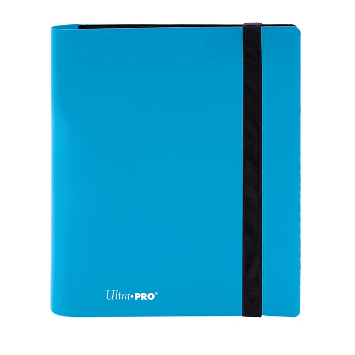 PRO-Binder Eclipse mit hellblauem Umschlag und schwarzem Rückenteil, UltraPRO-Logo