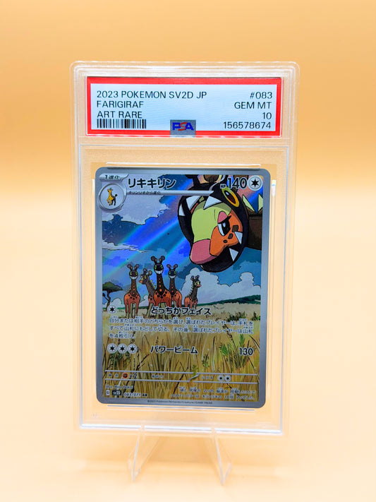 PSA-10-Farigiraf Pokémon-Karte #083/071 in Kunststoff-Sammelcase