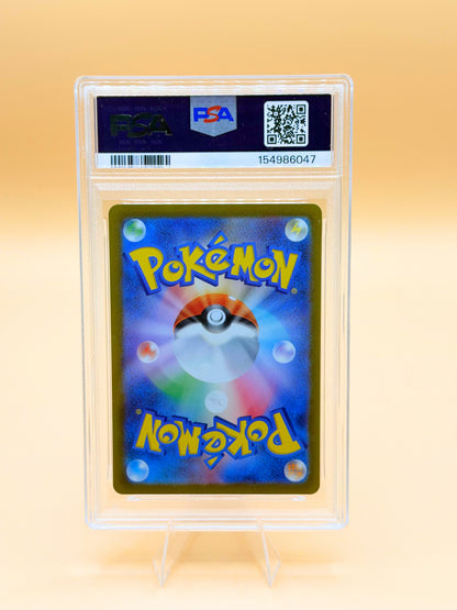 PSA-10 Pokémon-Karte im Hartschalen-Case, Rückseite sichtbar