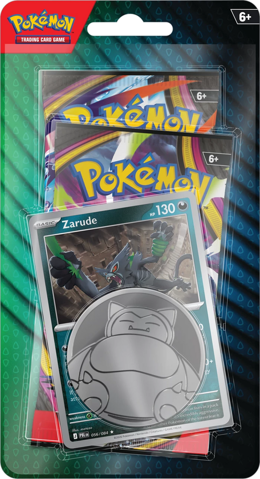 Pokémon Tradingkarten-Blister mit Zarude-Karte, 2er-Pack Chaos Rising & Pitch Black