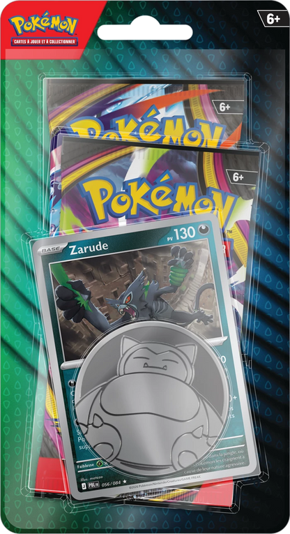 Pokémon 2er-Blister mit Zarude-Karte, sichtbarer Booster-Aufdruck