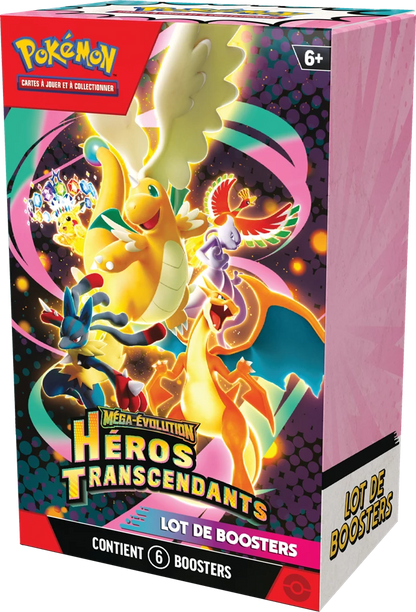 Pokémon Héros Transcendants Booster-Set in bedruckter Box, Front mit Seitenfläche