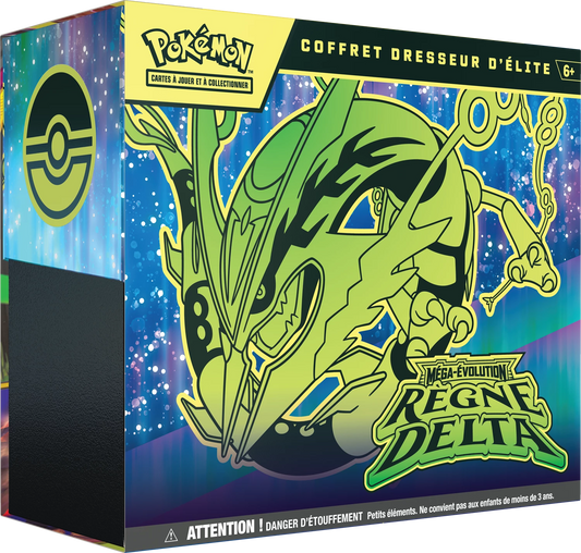 Pokémon Elite Trainer-Box, grünes Drachenartiges Artwork, Mega-„Reign Delta“
