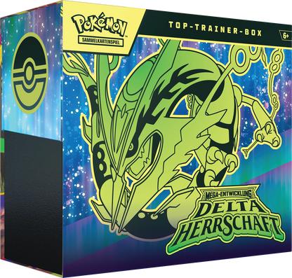Pokémon Elite-Trainer-Box Seitenansicht mit „Delta Herrschaft“
