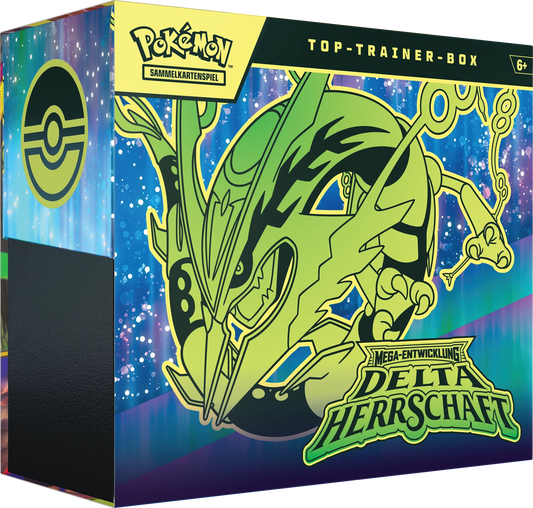 Pokémon Elite-Trainer-Box Seitenansicht mit „Delta Herrschaft“