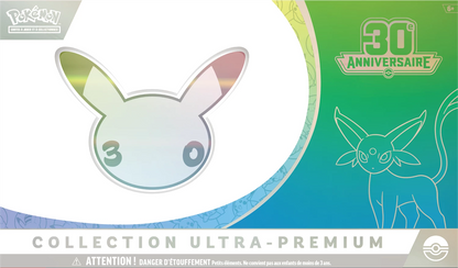 Pokémon Ultra-Premium Collection-Box mit Espeon ex Kopfmotiv und 30. Jubiläum