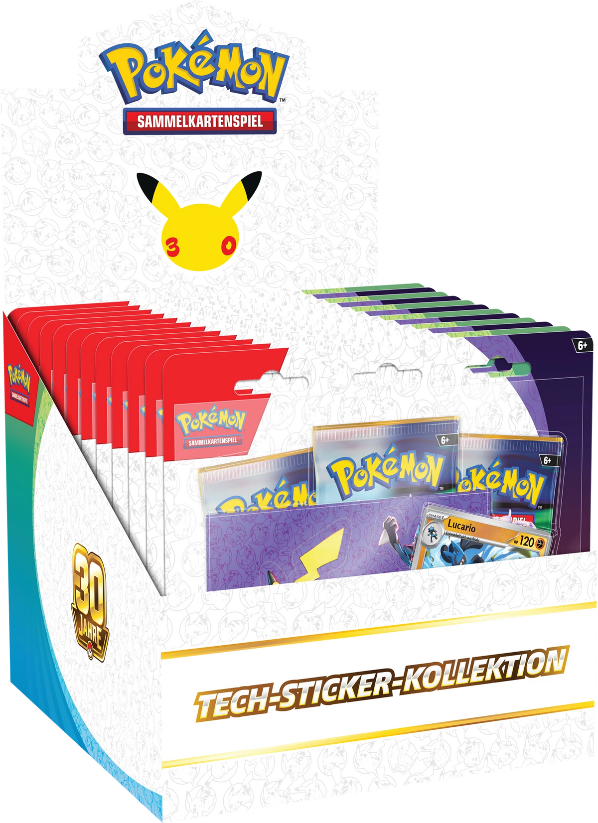 Pokémon Tech-Sticker-Kollektion, Box mit mehreren Kartenpacks