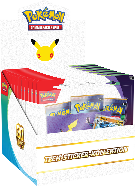 Pokémon Tech-Sticker-Kollektion, Box mit mehreren Kartenpacks