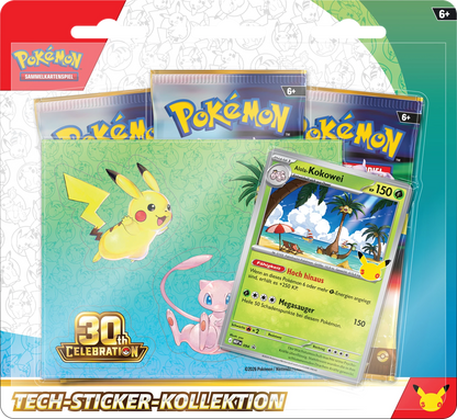 Pokémon Tech-Sticker-Kollektion, Blister mit grünen Stickerkarten