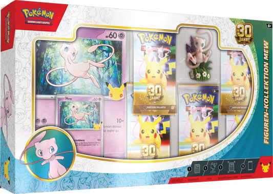 Mew-Figurenkollektion-Box mit Fenster, 30-Jahre-Design und eingerahmter Szene