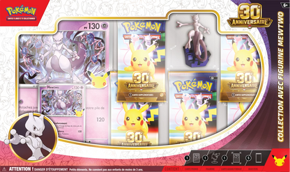 Pokémon-Figurenset 30. Jubiläum in Kartonverpackung, Vorderseite mit Inneneinsätzen
