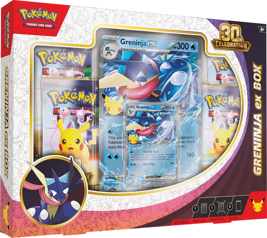 Pokémon ex Box 30th Anniversary mit Greninja ex auf der Vorderseite