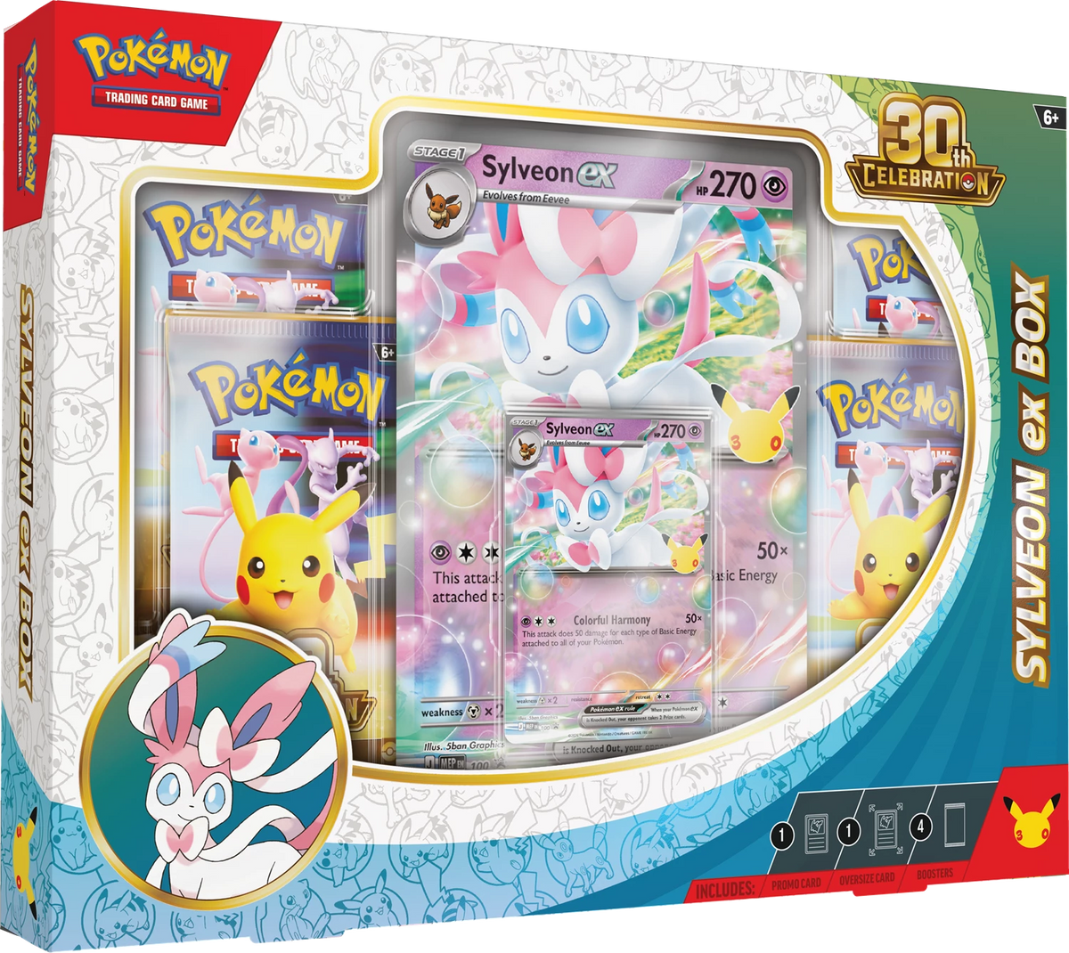 Pokémon ex Box 30th Anniversary mit Sylveon ex auf der Vorderseite