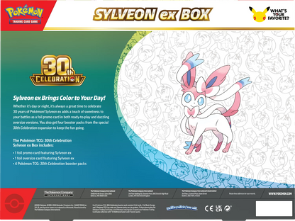 Pokémon ex Box 30th Anniversary Sylveon ex, Rückseite mit Illustrationsfigur