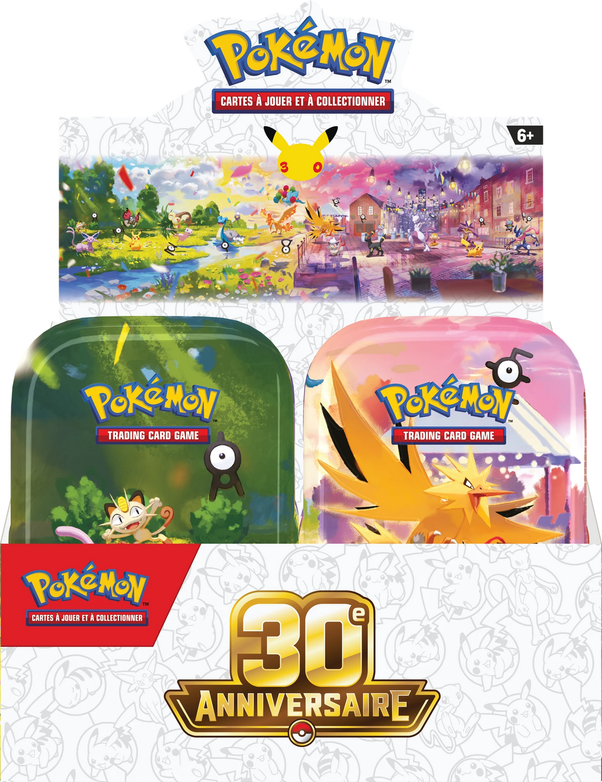 Pokémon 30. Jubiläum Mini-Tin Set: zwei Dosen im Karton