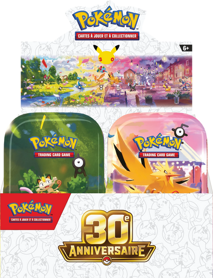Pokémon 30. Jubiläum Mini-Tin Set: zwei Dosen im Karton