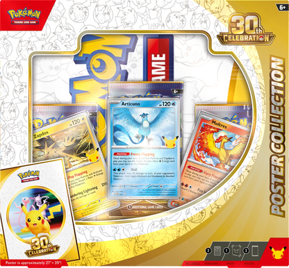 Pokémon Poster-Collection Sammelbox, 30th Anniversary, Karten-Set im Fenster