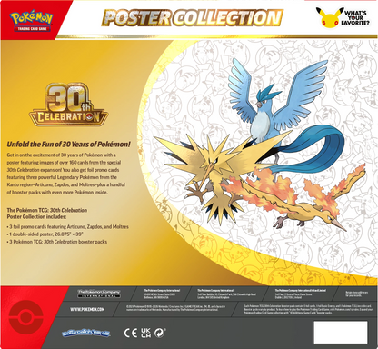 Pokémon Poster-Collection Sammelbox, 30th Anniversary, mit Articuno-Illustration