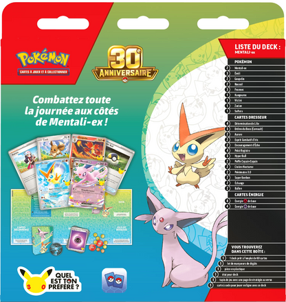 Pokémon 30th-Feier Kampfdeck-Box mit Kartenset, Energiekarten und Zubehör