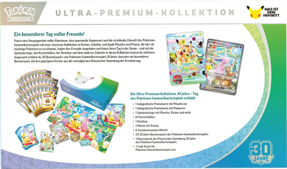 Pokémon Ultra-Premium-Kollektion-Box mit Kartenpacks und Motiven von Espeon ex