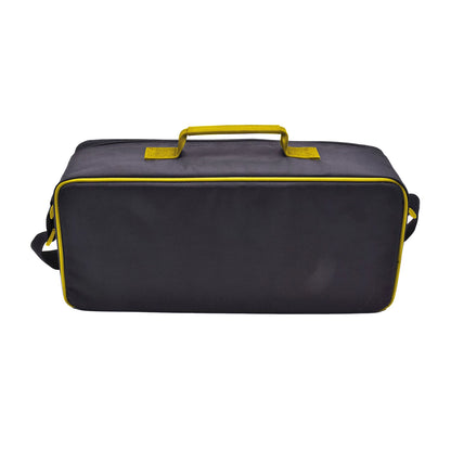 Tasche mit Tragegriff, dunkelgraues Material und gelber Pikachu-Illustration auf der Front