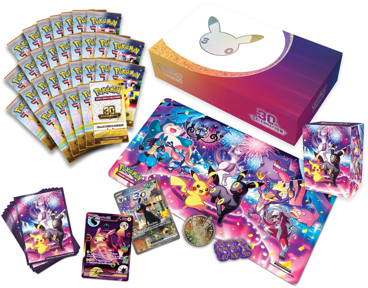 Pokémon 30th Ultra-Premium-Kollektion Umbreon ex: violette Box mit 30-Jahre-Logo