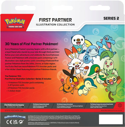 Pokémon Sammelbox Rückseite, First-Partner-Illustrationskollektion, Series 2