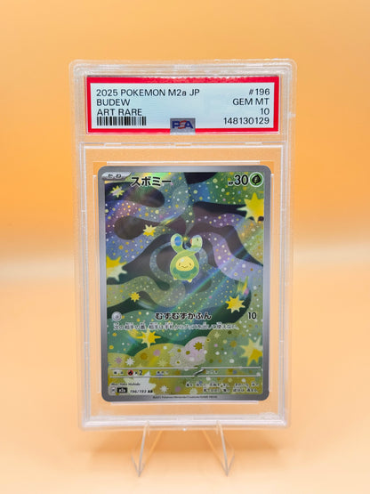 PSA-10-Sammelkarte Budew in Hartplastik-Slab, Art Rare