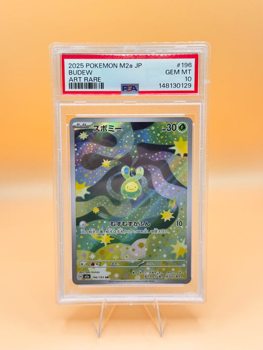 PSA-10-Sammelkarte Budew in Hartplastik-Slab, Art Rare