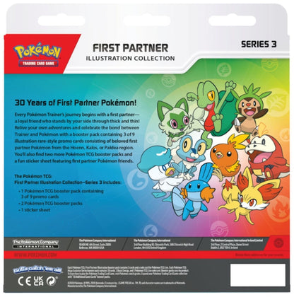 Pokémon First Partner Illustration Collection, Serie 3: Rückseite der Produktbox