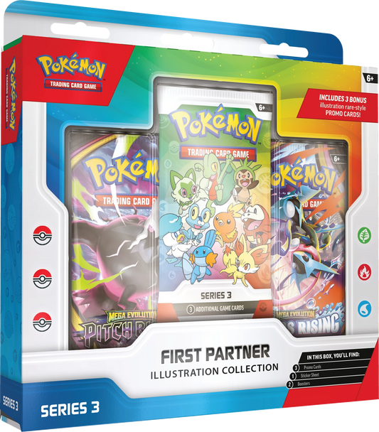 Pokémon First Partner Illustration Collection, Serie 3: Produktbox in Schrägansicht