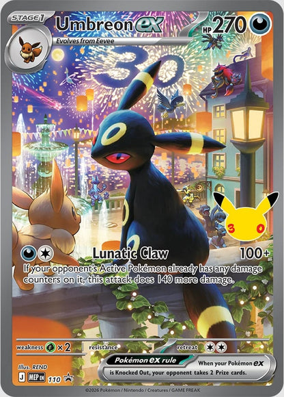 Pokémon-Karte „Umbreon ex“ mit HP 270