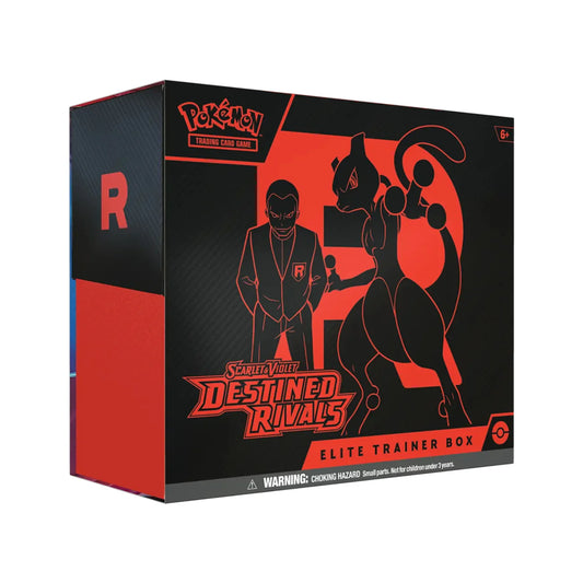Pokémon Elite-Trainer-Box „Destined Rivals“ in bedruckter Kartonschachtel