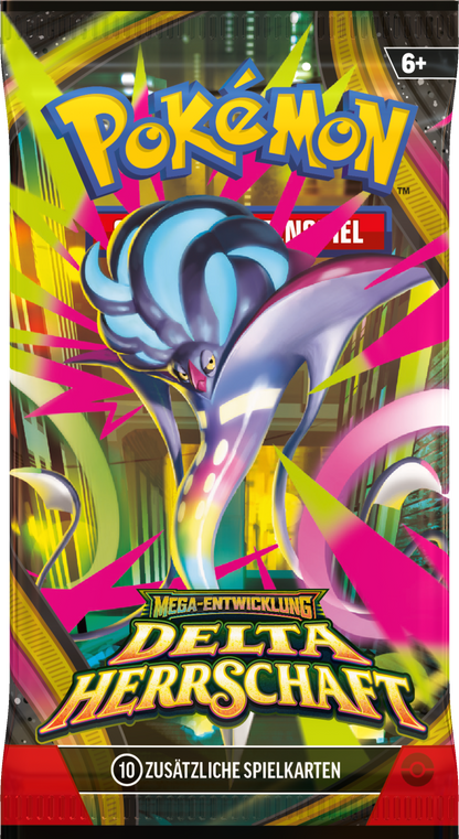 Pokémon Delta Herrschaft Booster-Display (6+) mit blau-violettem Mega-Pokémon
