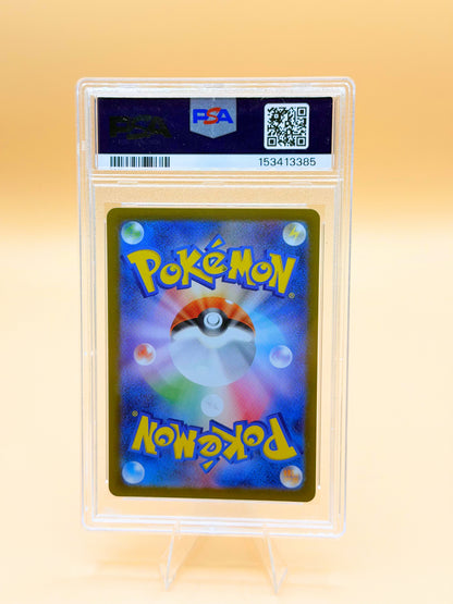 PSA-10 Pokémon-Sammelkarte in Hartplastikhülle, Rückseite sichtbar